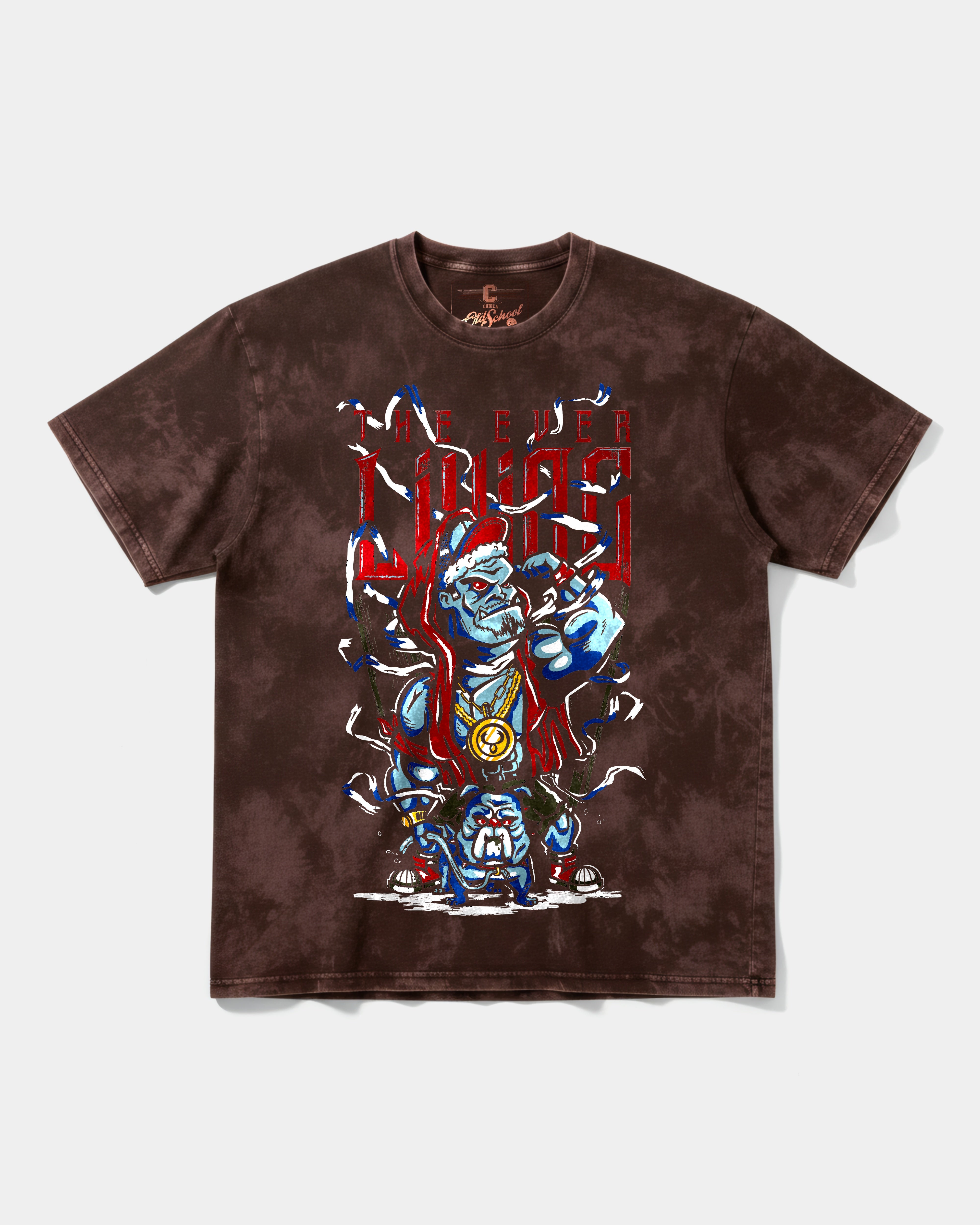 Camiseta Mummra Big Front Oversize Acid Marron