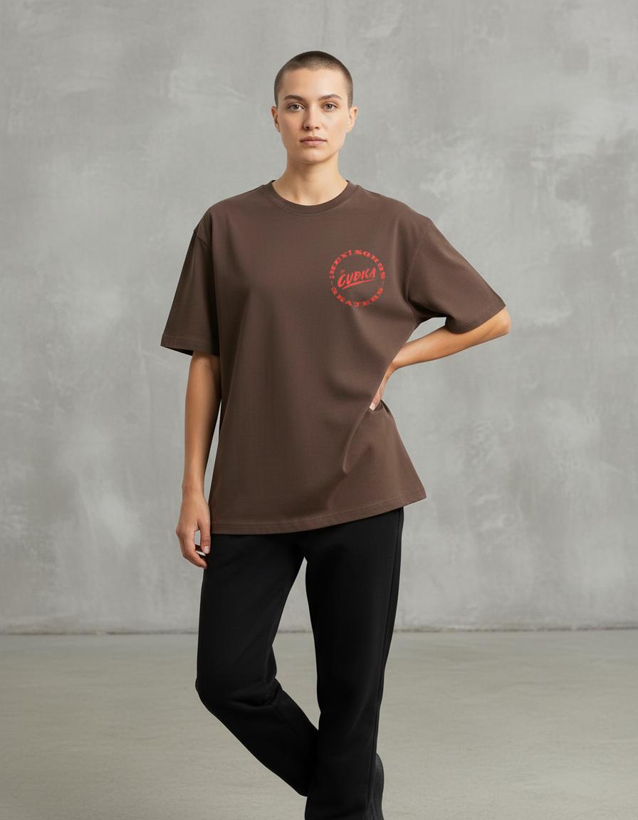 Modelo mide 1,74m y usa talla M