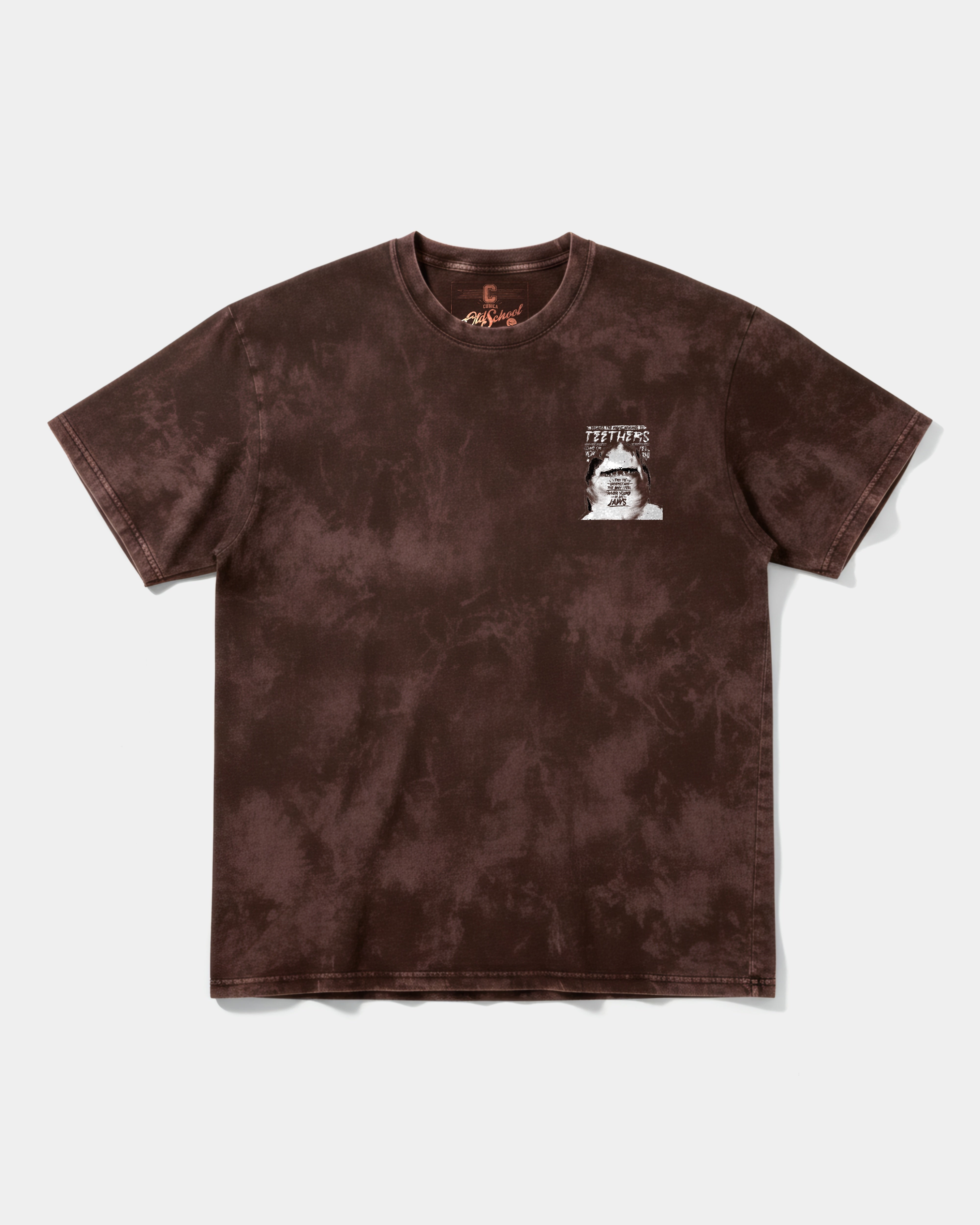 Camiseta Teethers Pocket Front Oversize Acid Marron