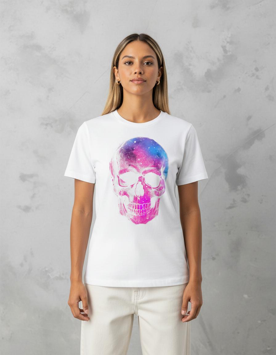 Modelo mide 1,63m y usa talla S