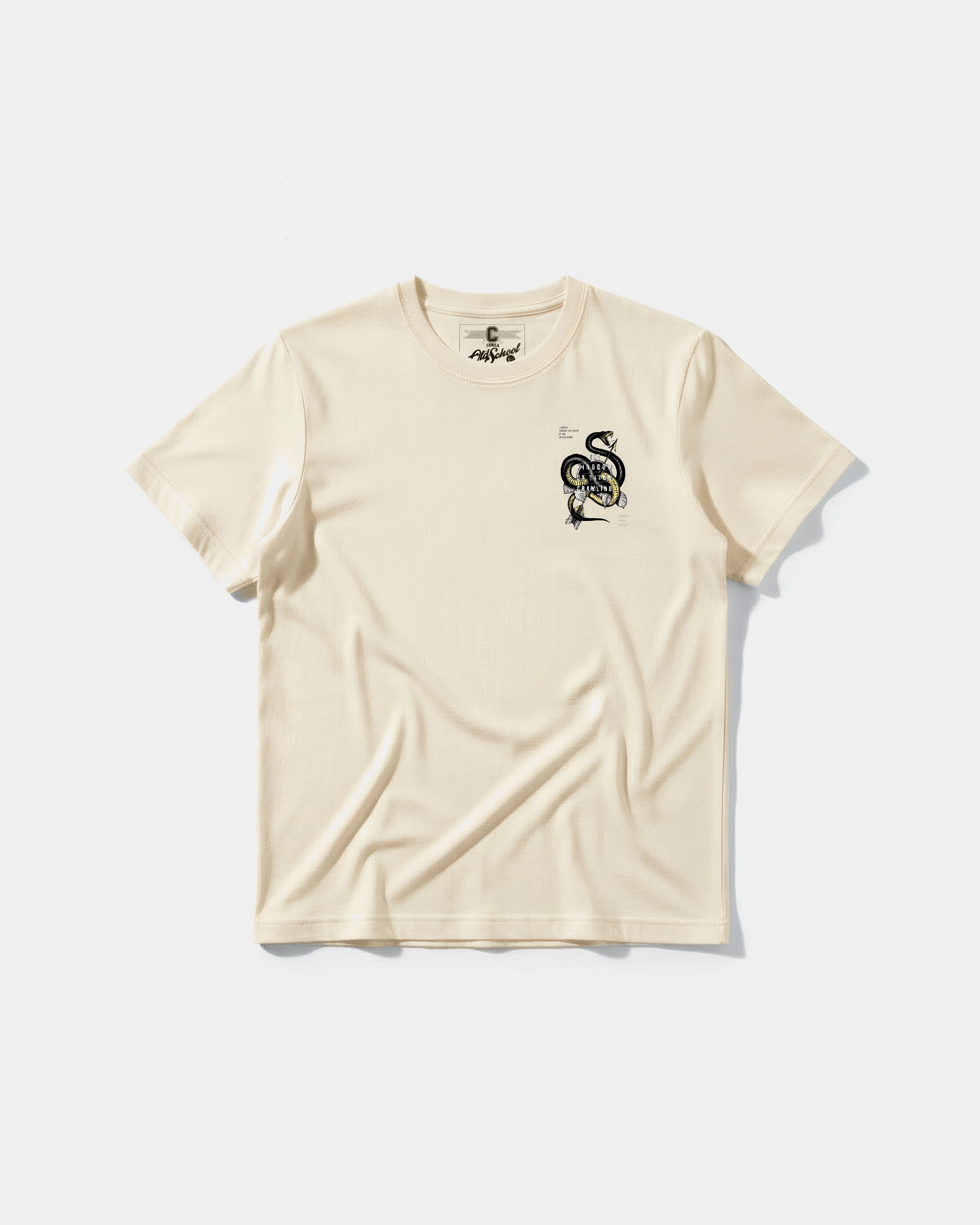 Camiseta The Kingdom Pocket Front Regular Basic Beige