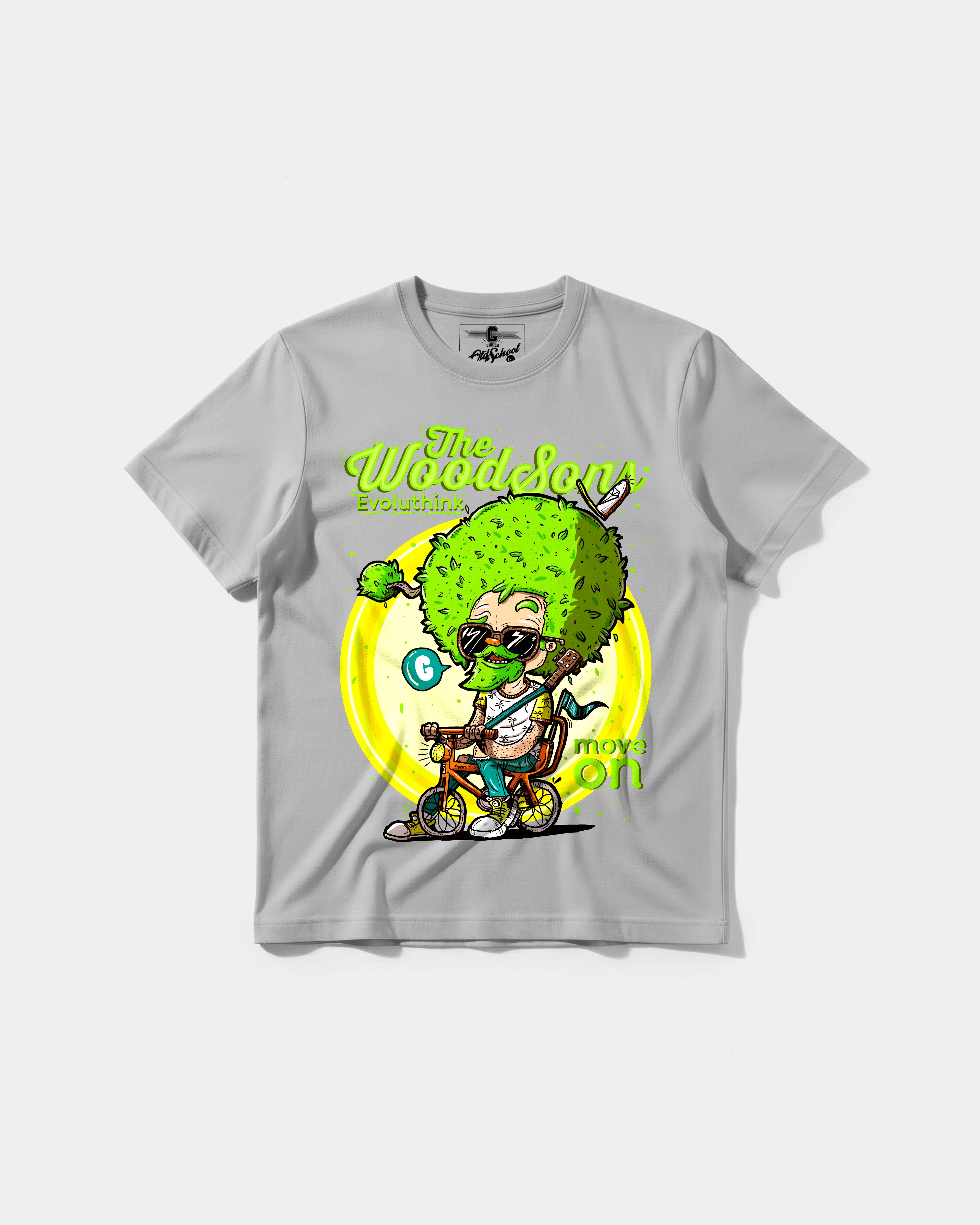 Camiseta The Woodsons White Big Front Regular Basic Gris