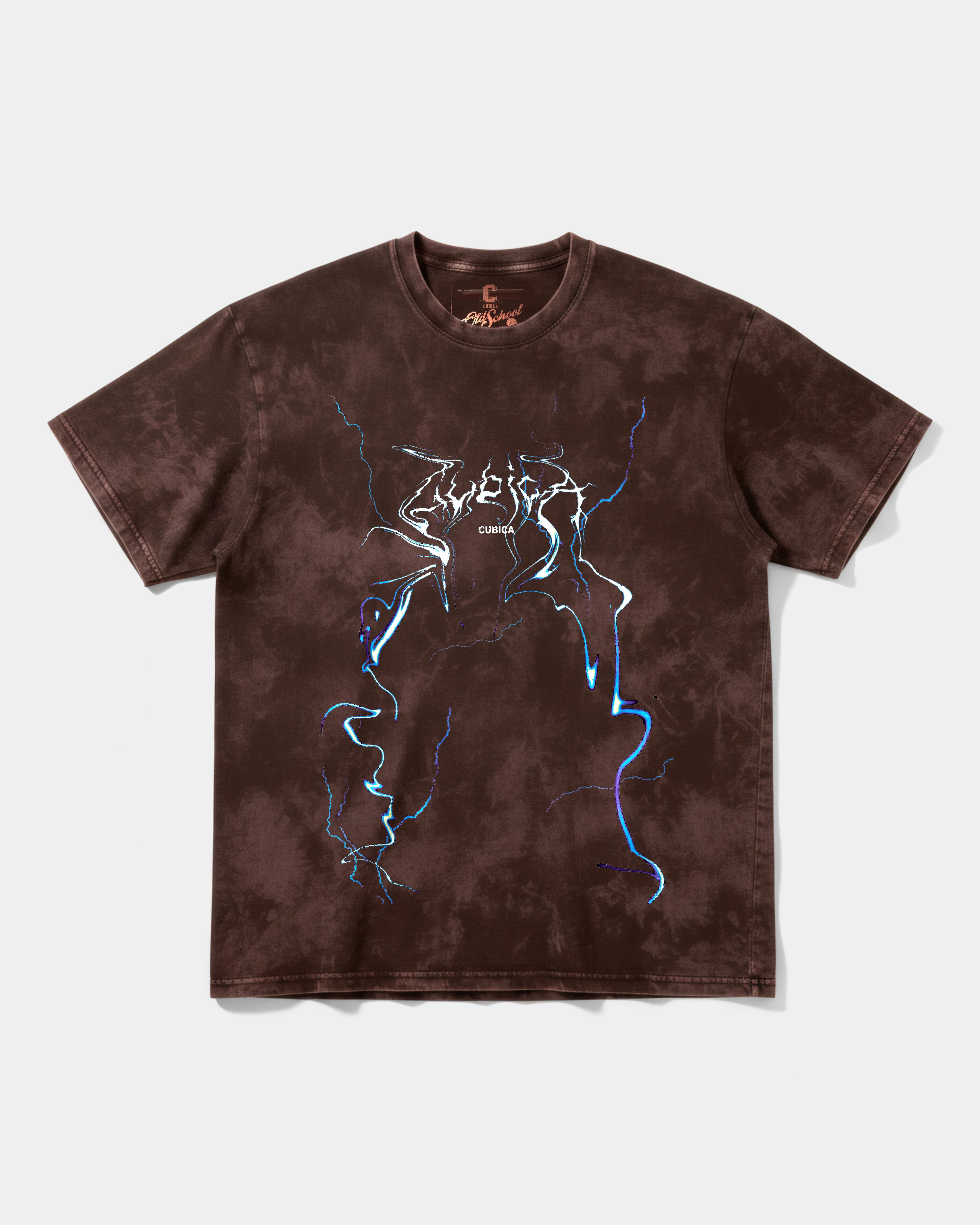 Camiseta Cubirayo Big Front Oversize Acid Marron