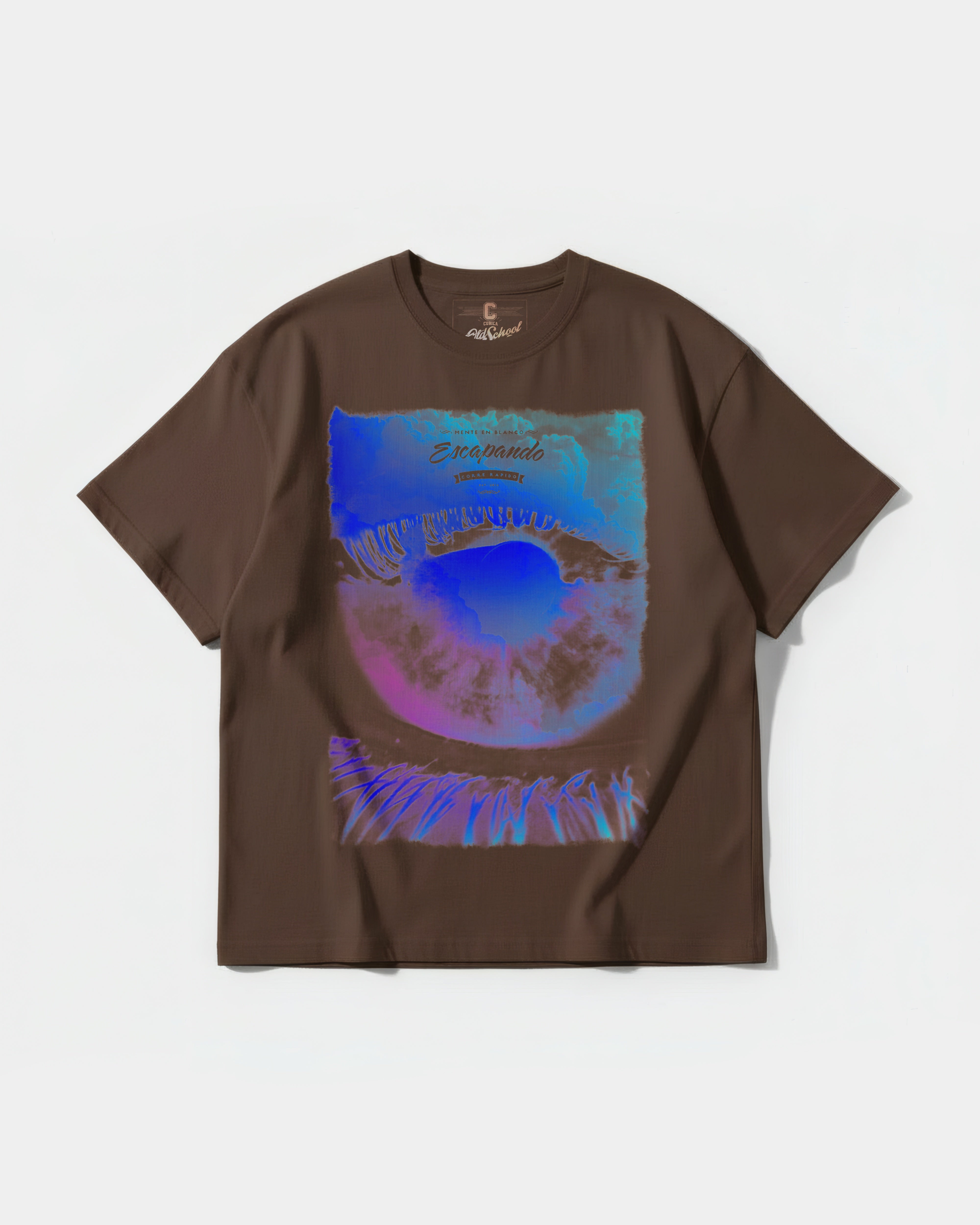 Camiseta Escapando Big Front Oversize Basic Marron
