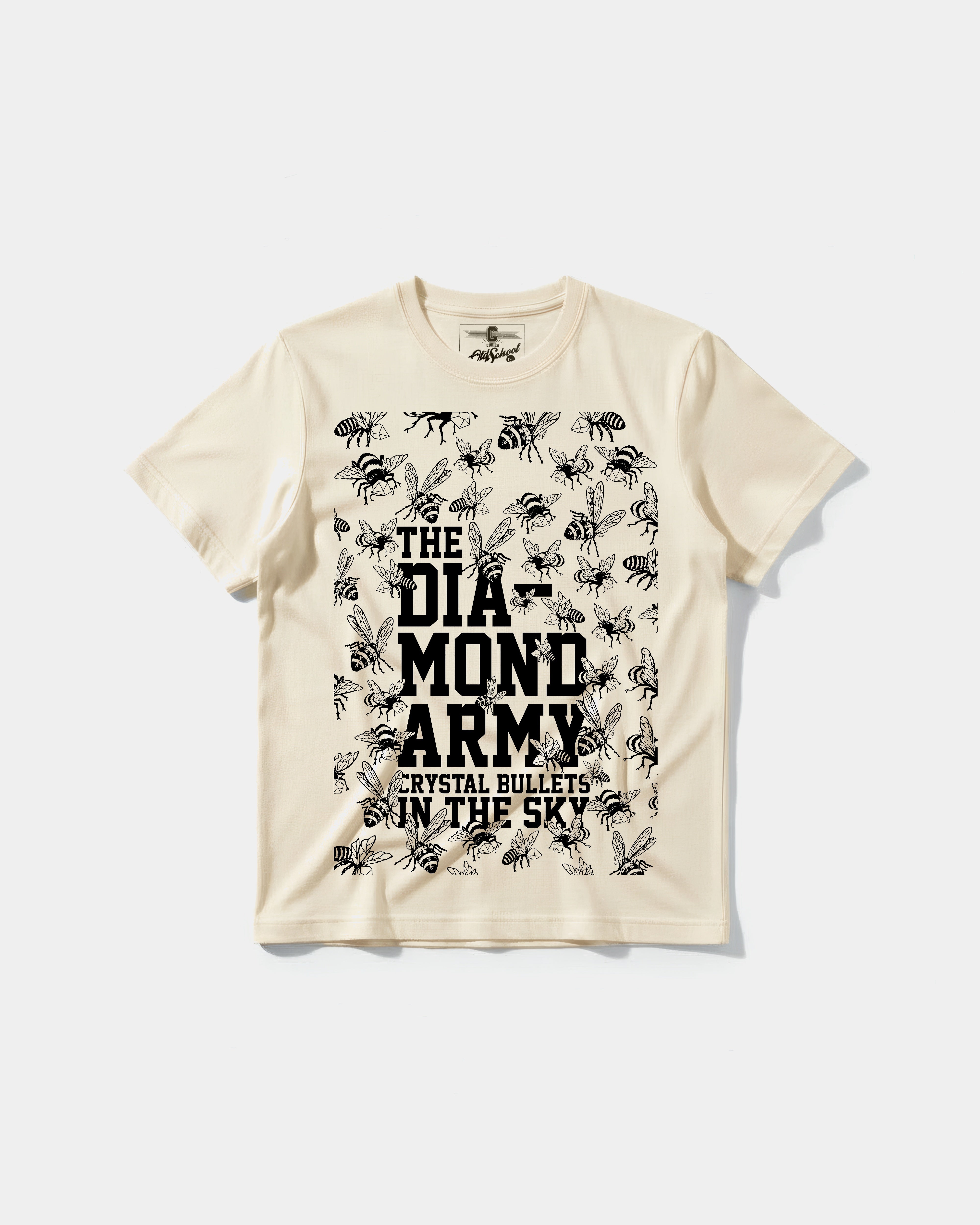 Camiseta The Diamond Big Front Regular Basic Beige