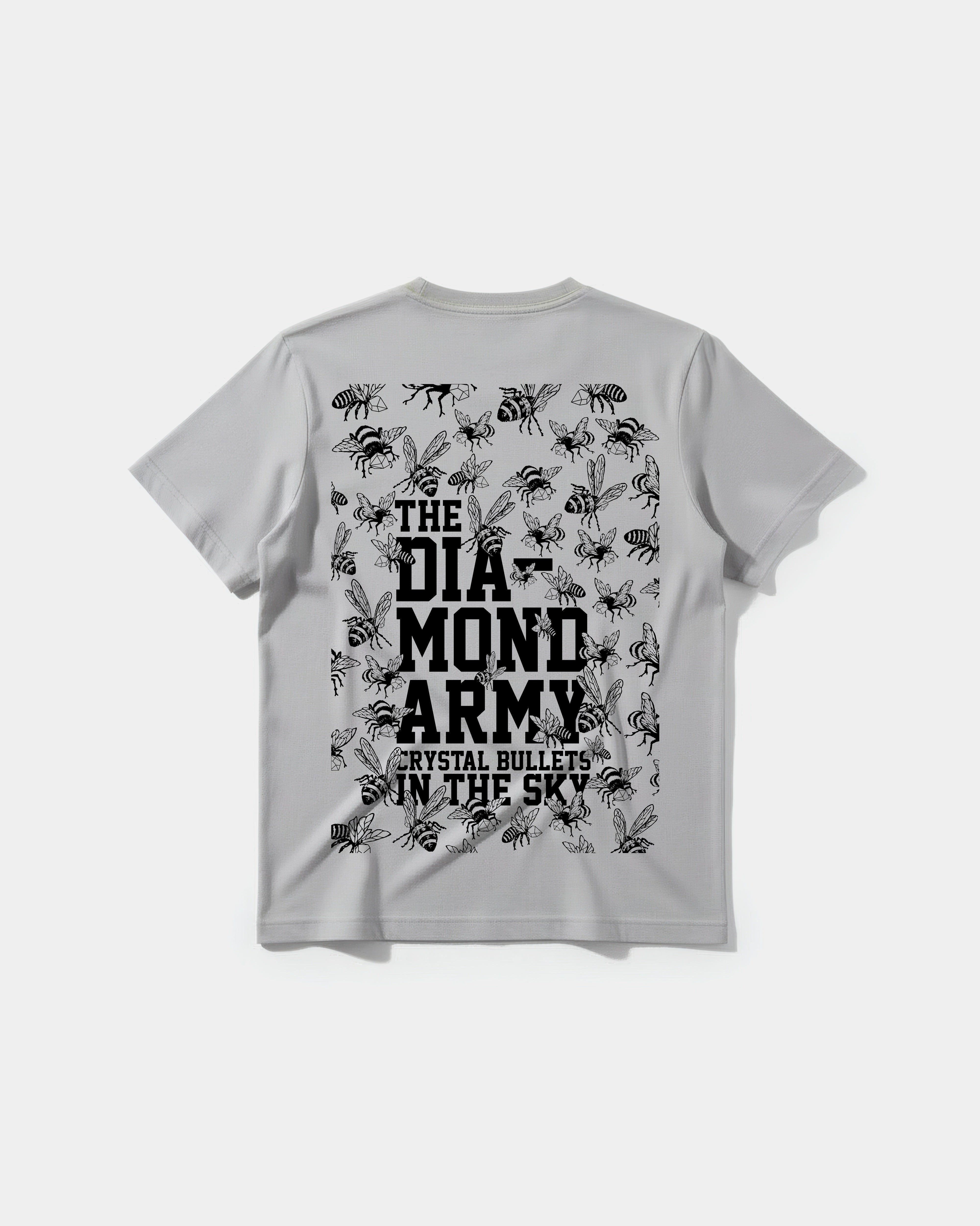 Camiseta The Diamond Big Back Regular Basic Gris