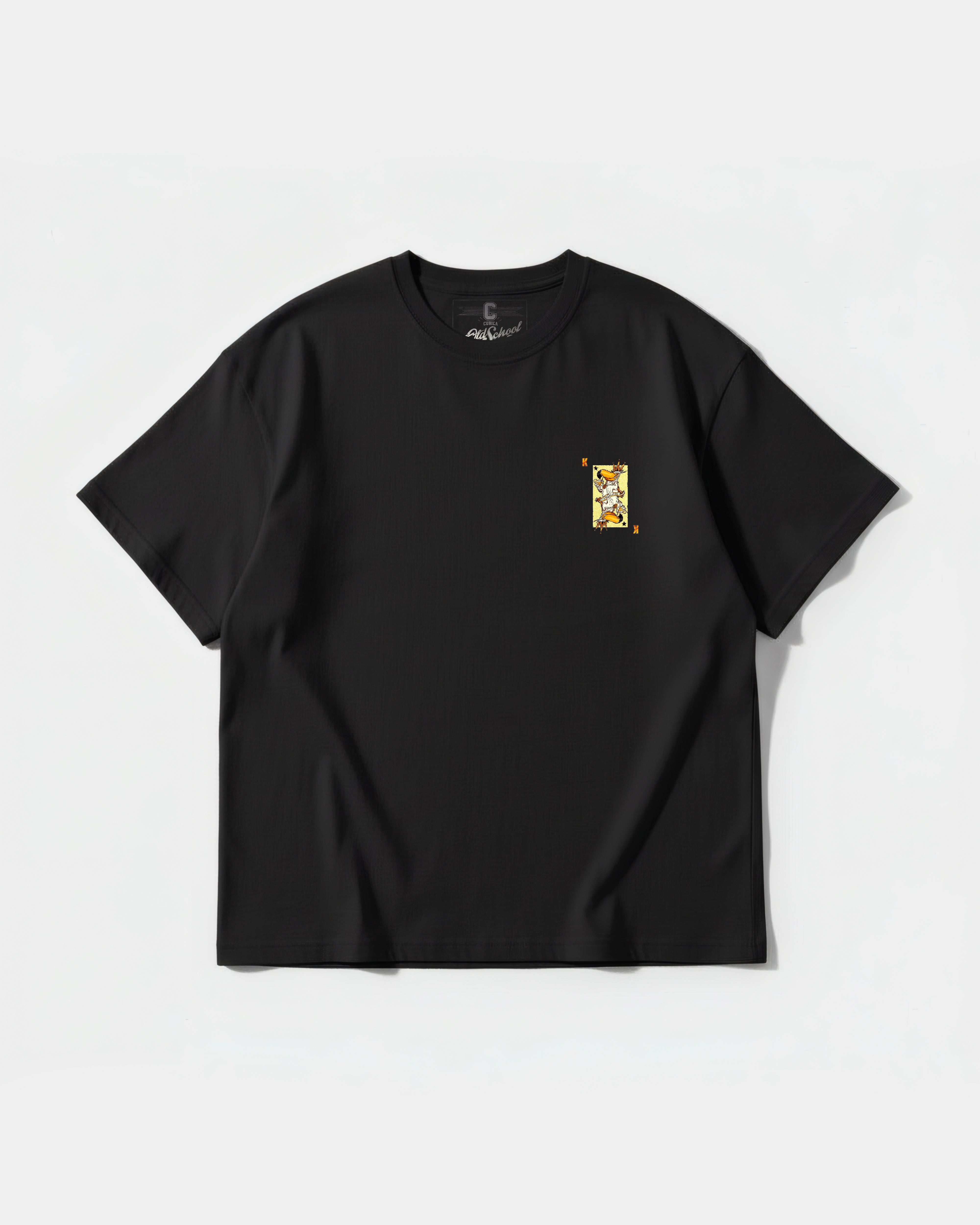 Camiseta King S Cocktail Pocket Front Oversize Basic Negro