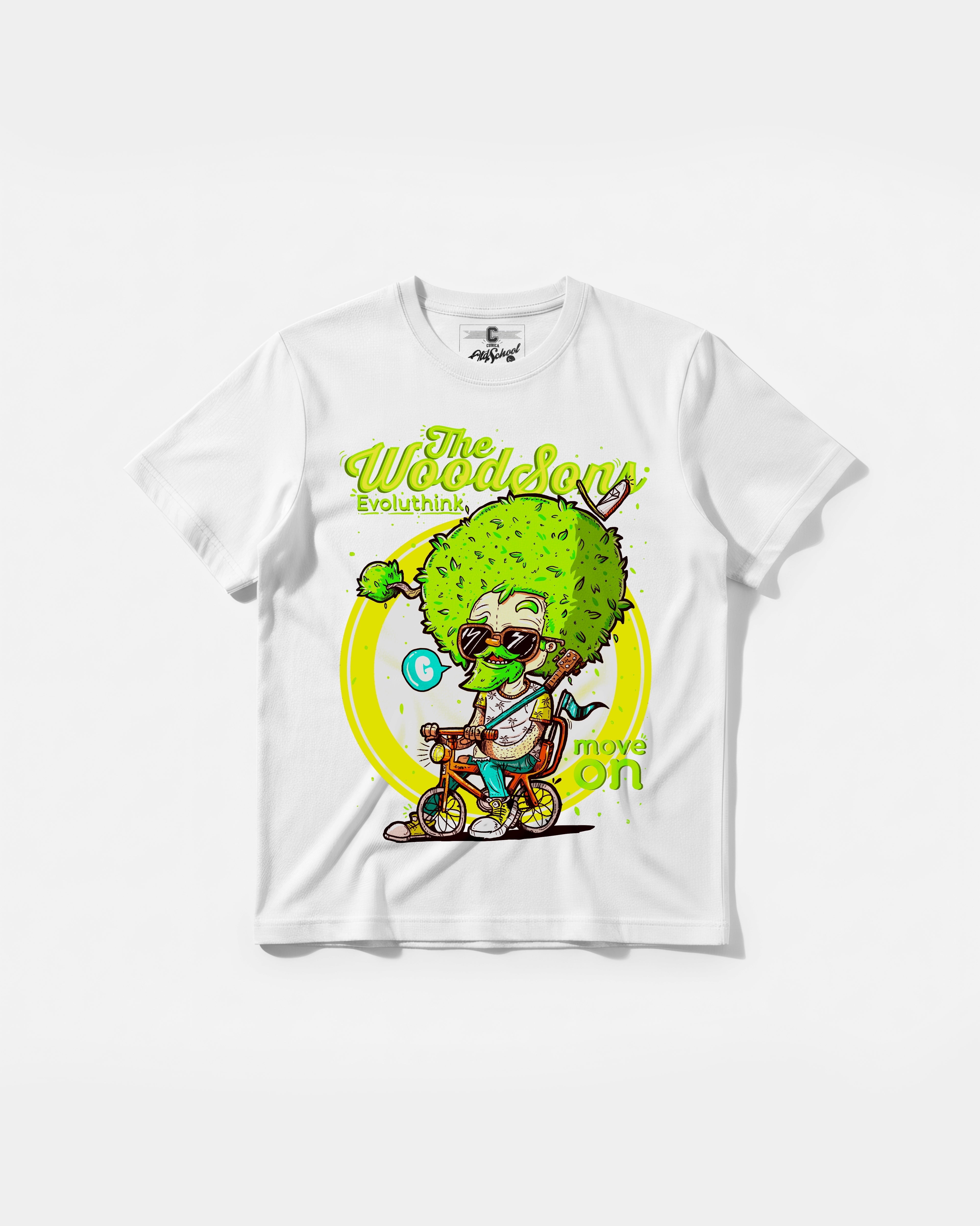 Camiseta The Woodsons White Big Front Regular Basic Blanco