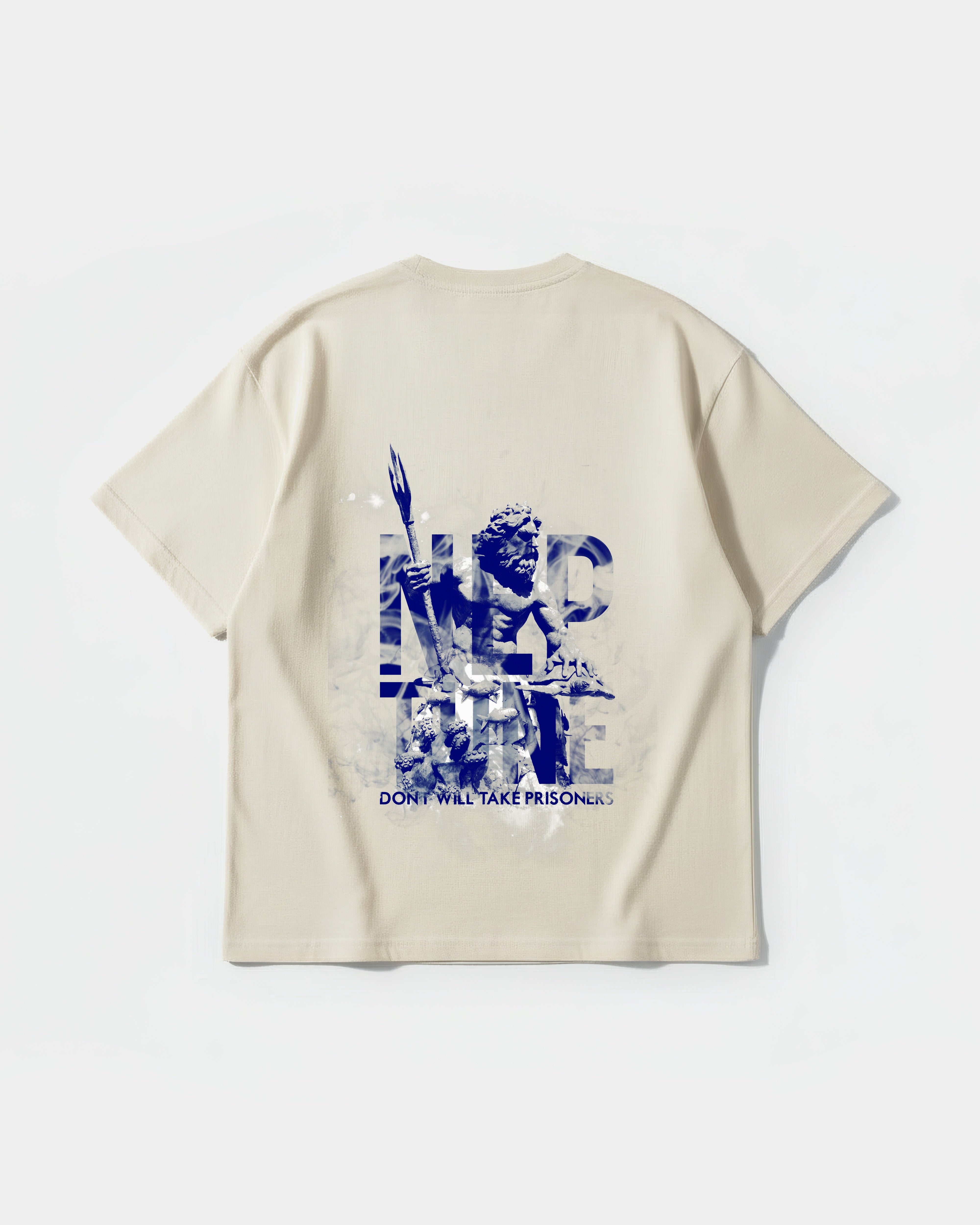 Camiseta Poseidon Big Back Oversize Basic Beige