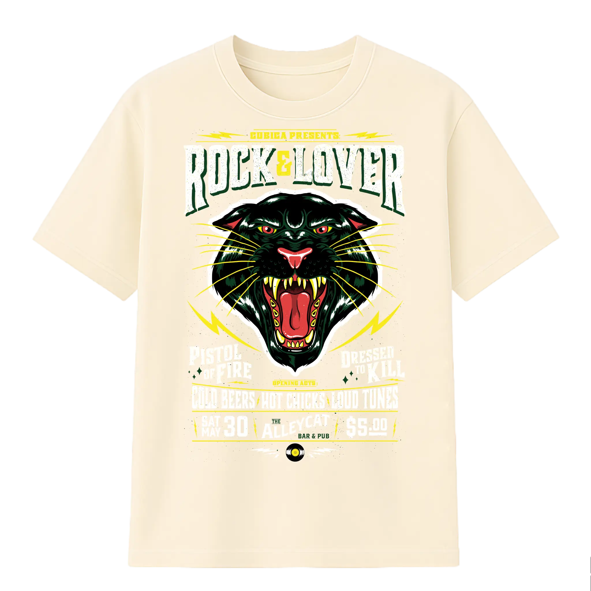 Camiseta Cubica Rock & Lover F