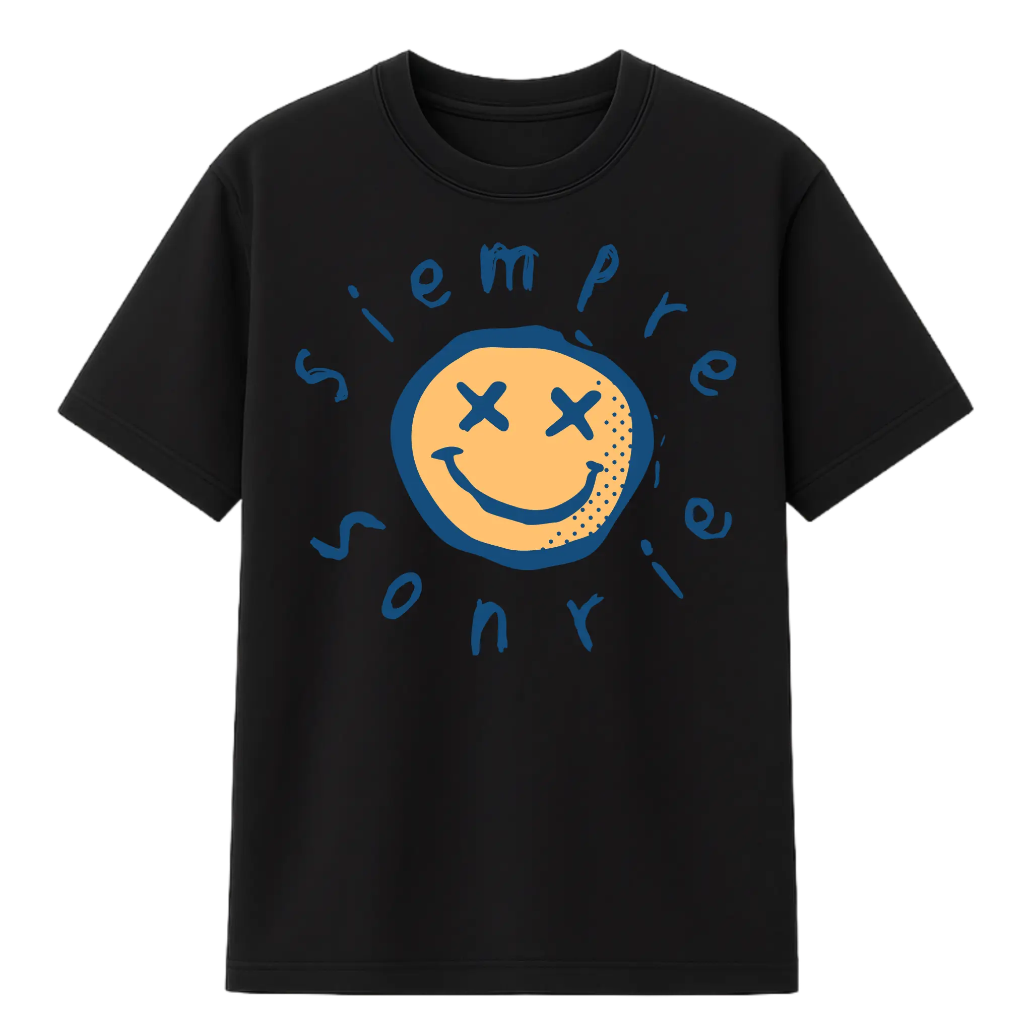 Camiseta Cubica Siempre Sonrie F