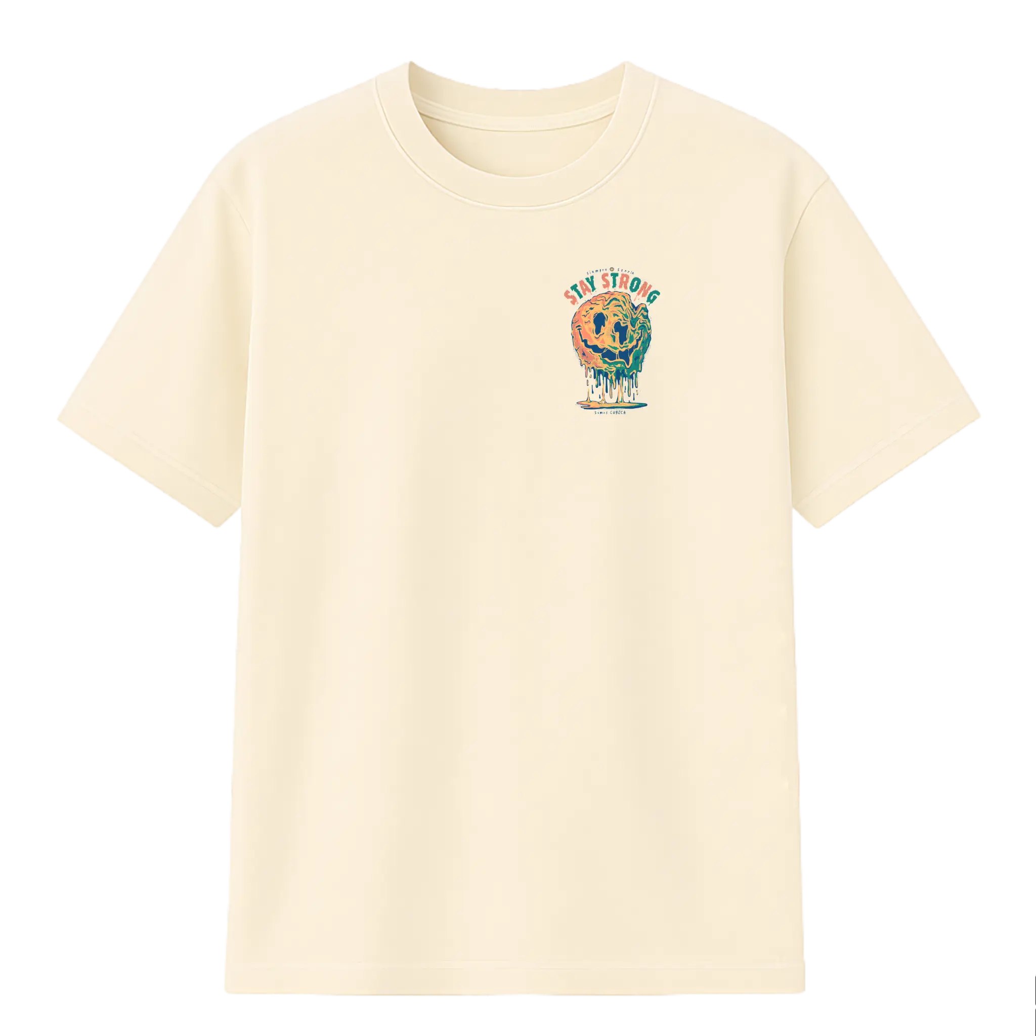 Camiseta Cubica Siempre Sonrie PB