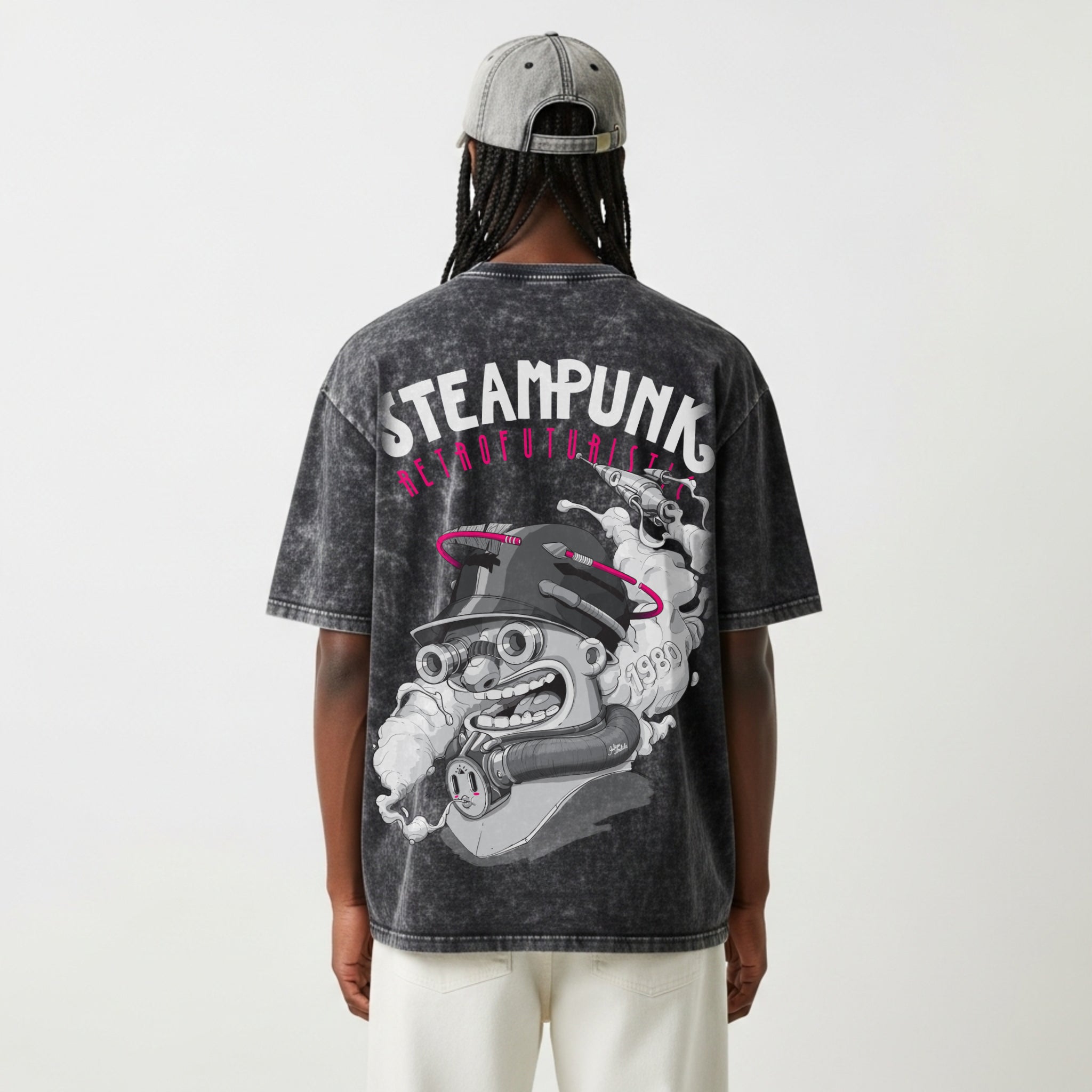 Camiseta Cubica Steampunk Retrofuturistic