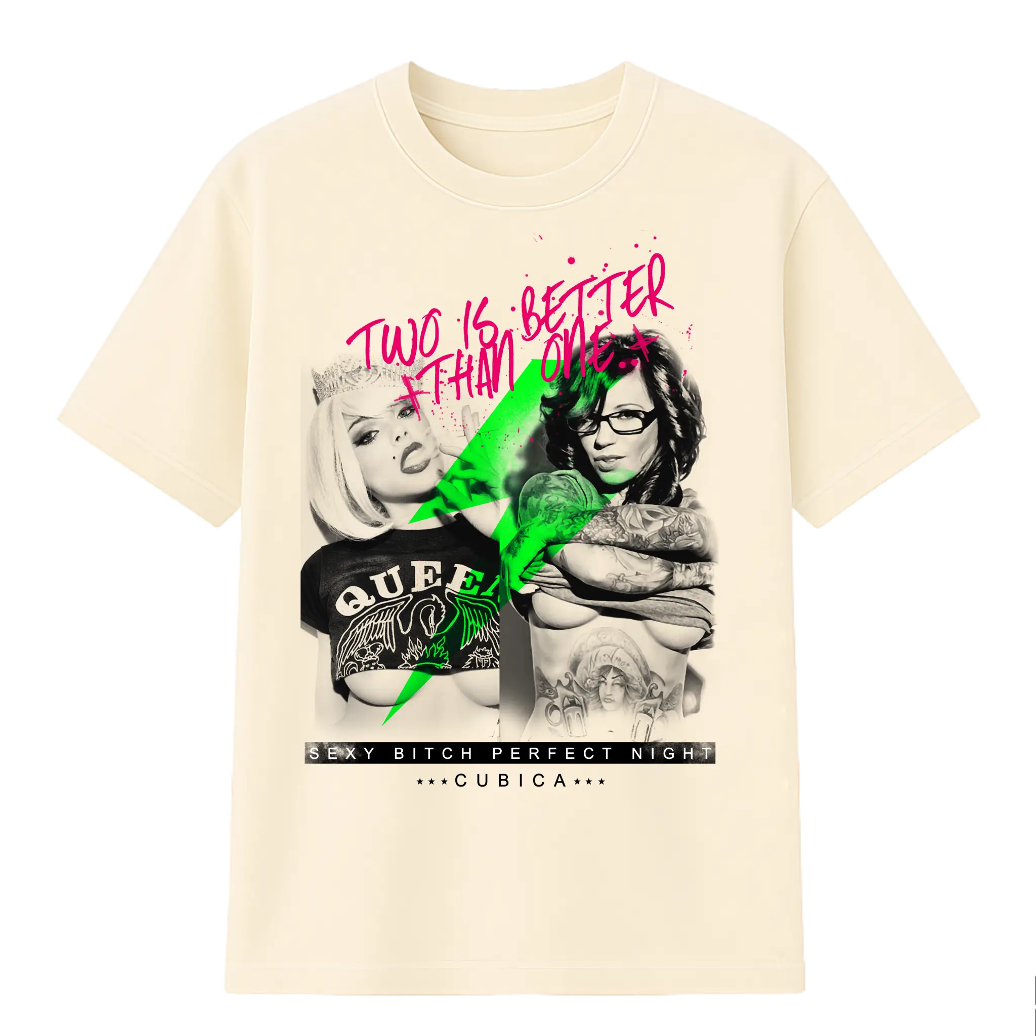 Camiseta Cubica Two Is Better Than One F