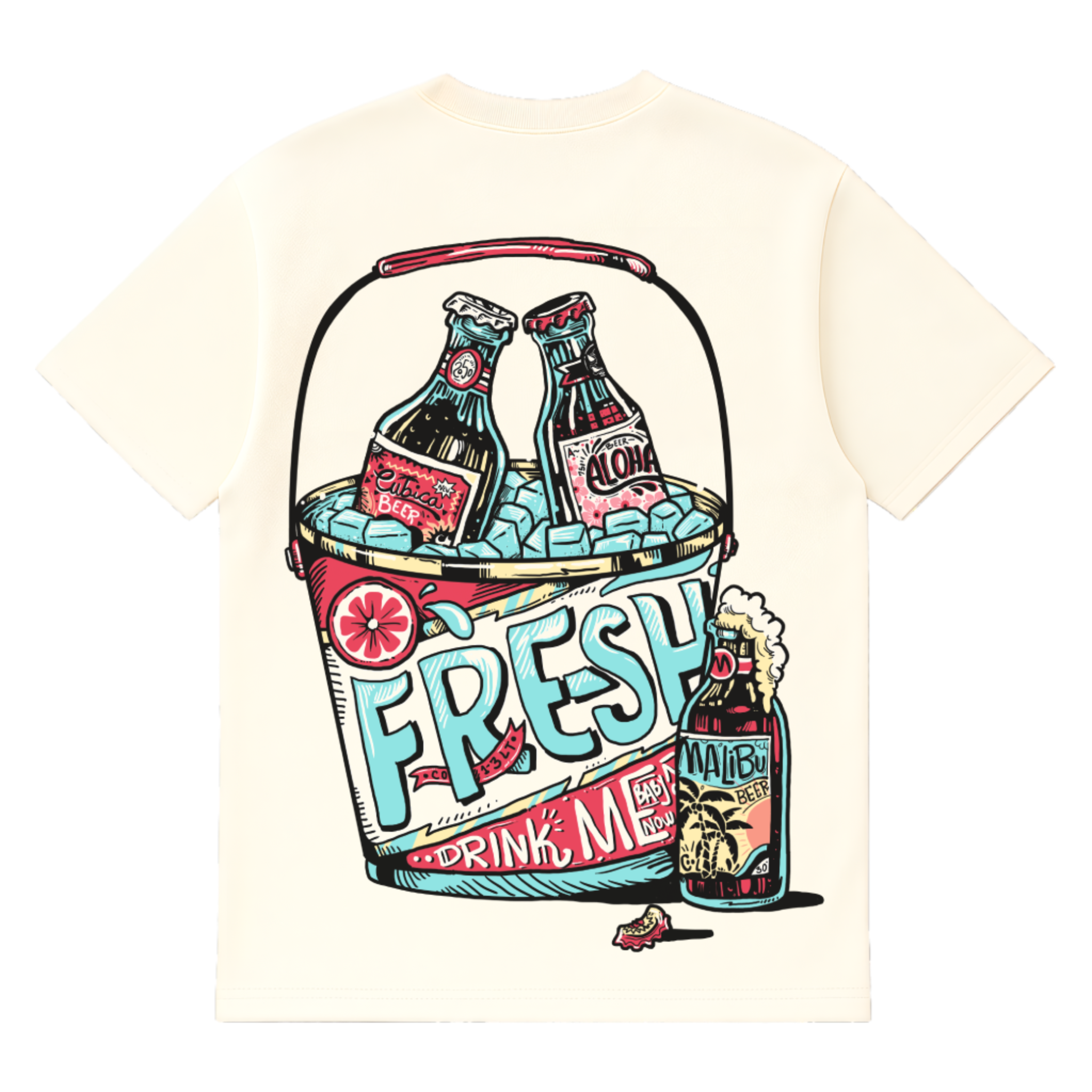 Camiseta Cubica Beer Fresh Drink