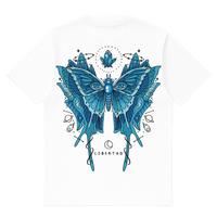 Camiseta Cubica Unconventional Libertad espalda blanco