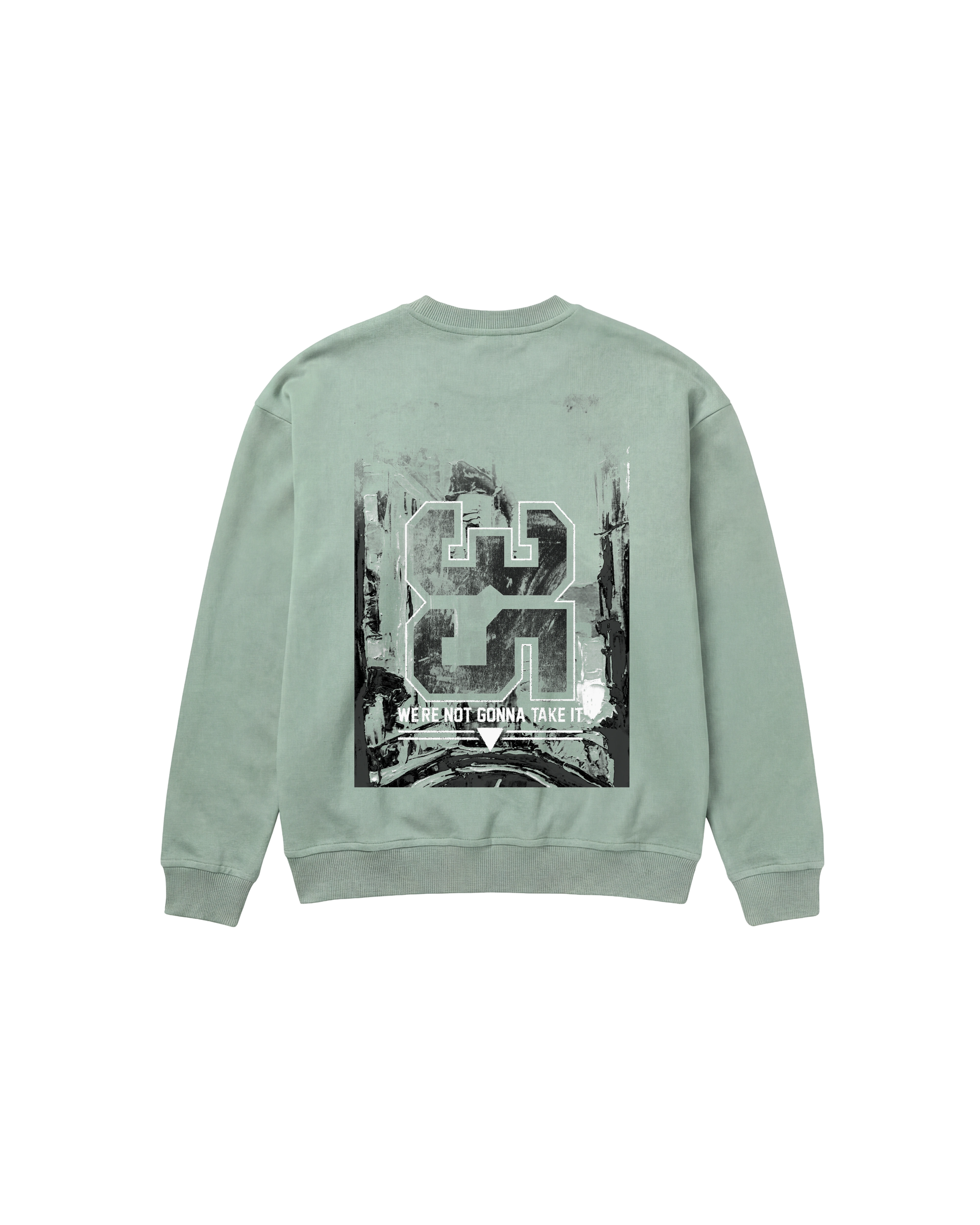 3 5 Sweatshirt 410 Verde Menta Cubica
