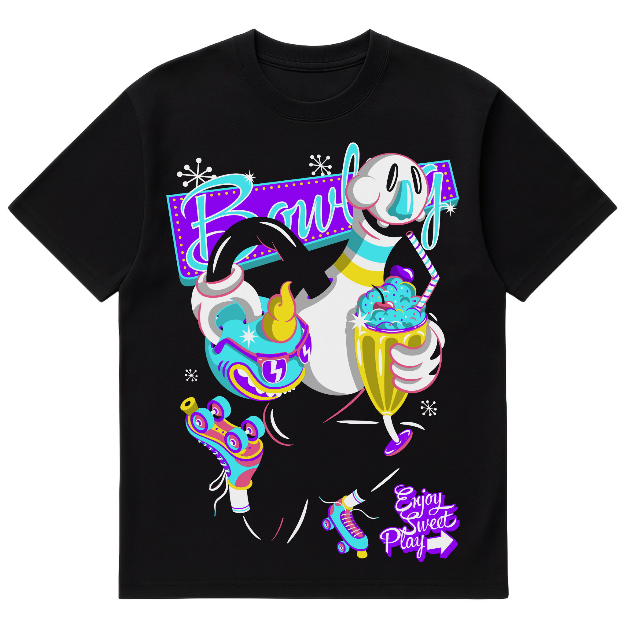 Camiseta Cubica Bowling Enjoy Play