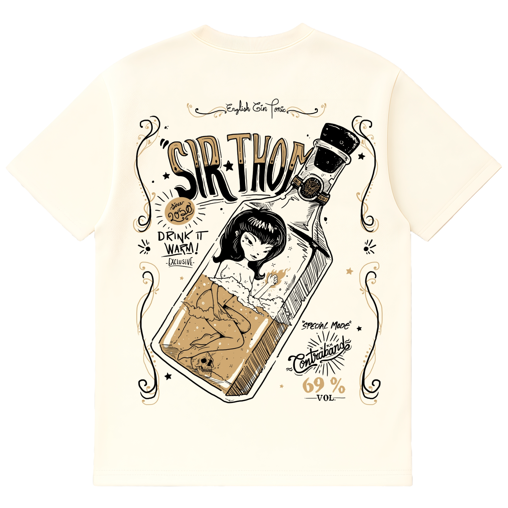 Camiseta Cubica Contraband (Drink It Warm)