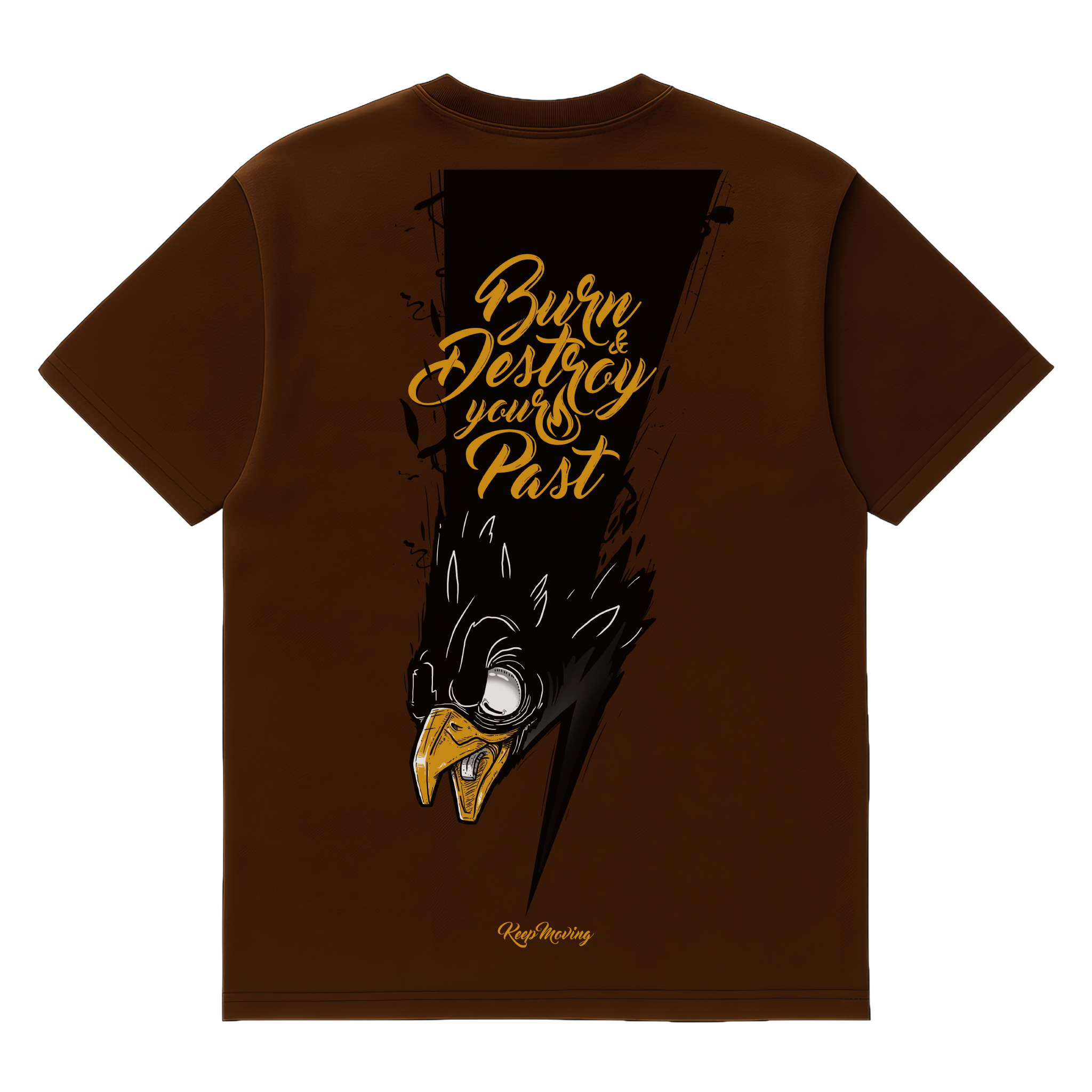 Camiseta Cubica Bury & Destroy Your Past (Keep Moving)