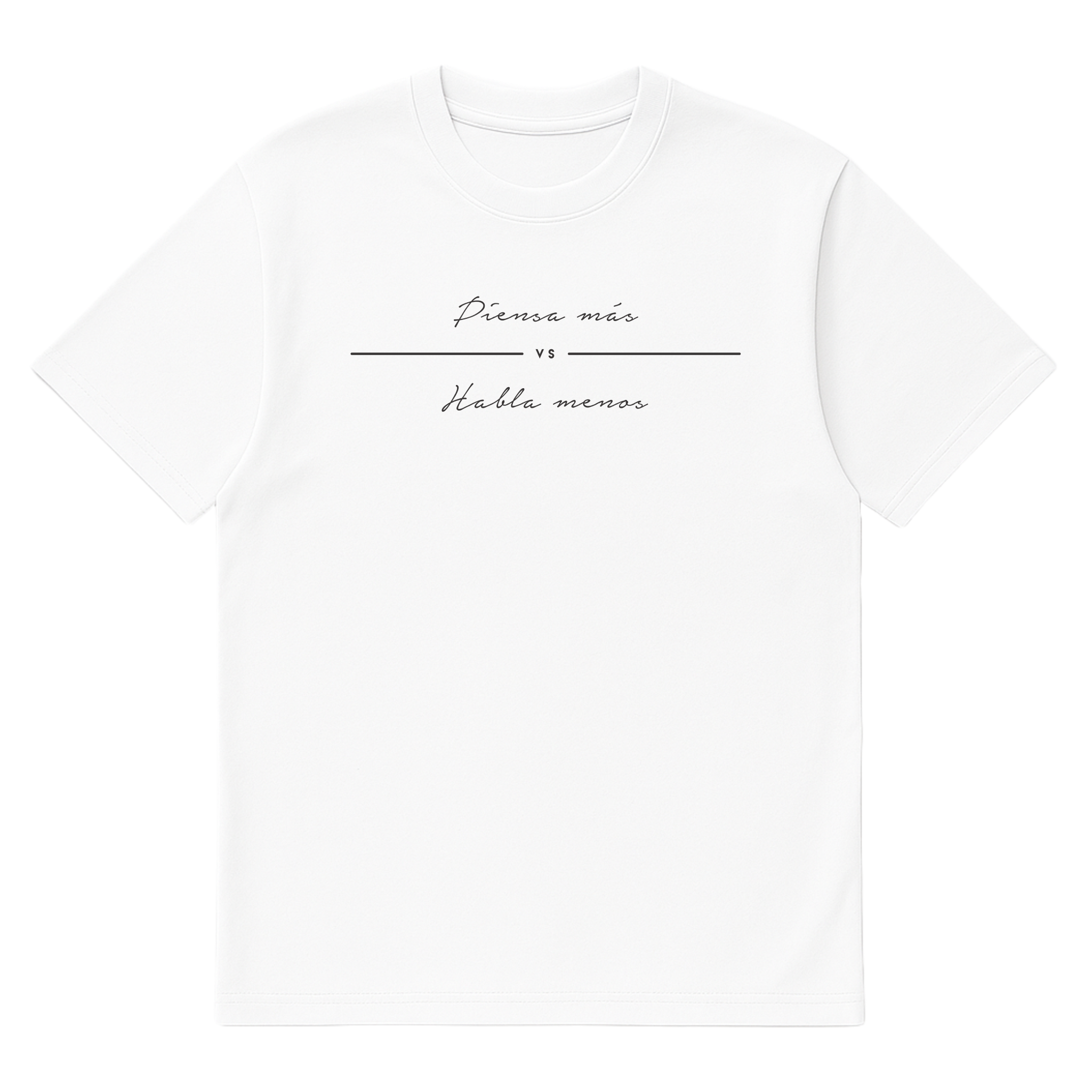 Camiseta Cubica Piensa Más Habla Menos