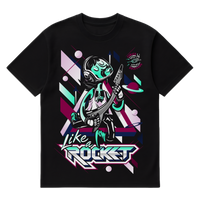 Camiseta Cubica Like A Rocket Rock frente