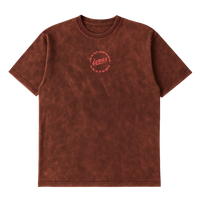 Camiseta Cubica Somos Skates Washed cafe frente