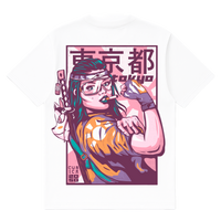 Camiseta Cubica Tokyo Neon 2050 espalda