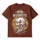 Camiseta Cubica Iron Mammoth Washed frente cafe