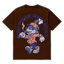 Camiseta Cubica Mas Vale Que Corras espalda cafe