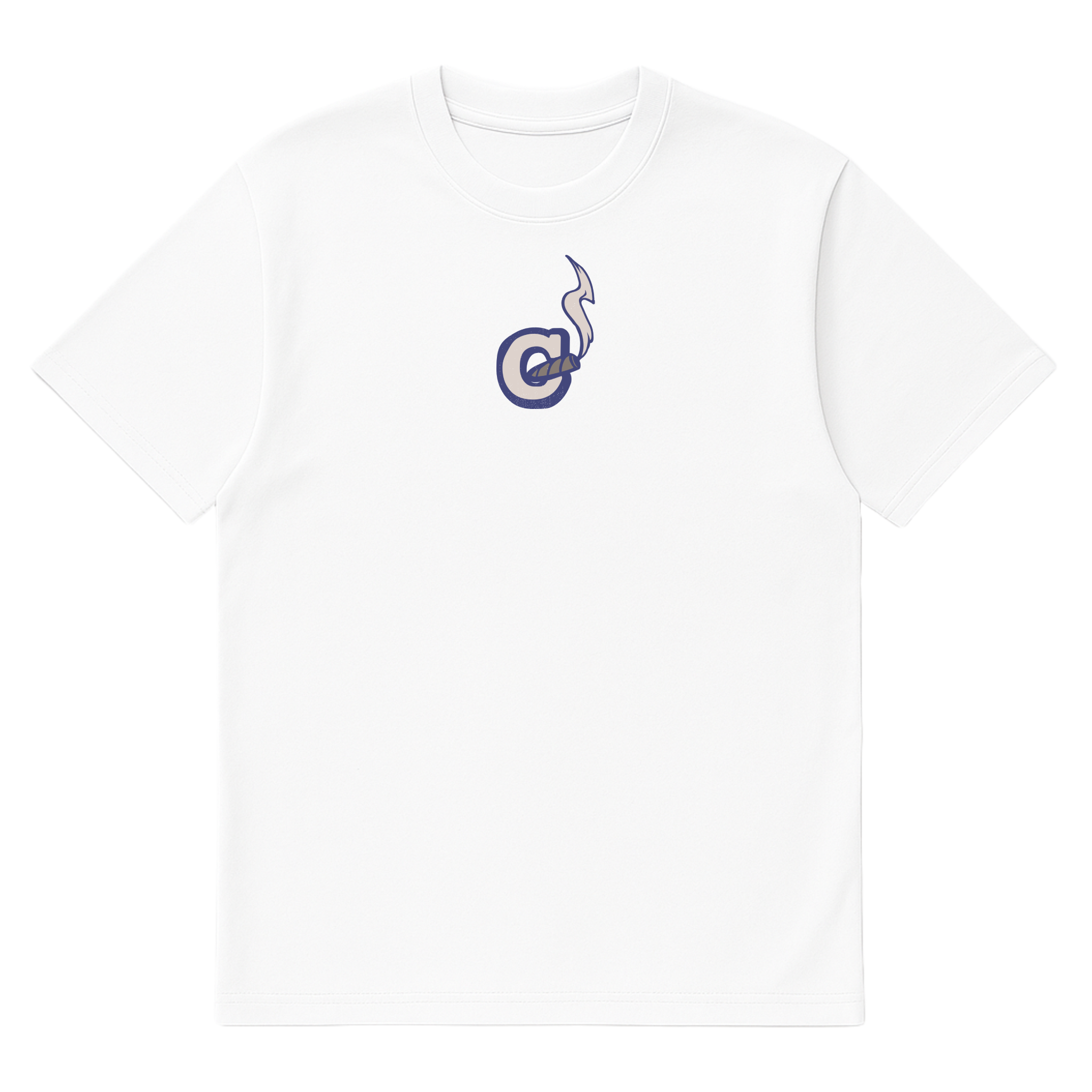 Camiseta Cubica Mas Vale Que Corras frente blanco