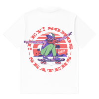 Camiseta Cubica ¡Hey, Somos Skaters! espalda blanco