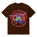 Camiseta Cubica ¡Hey, Somos Skaters! espalda cafe
