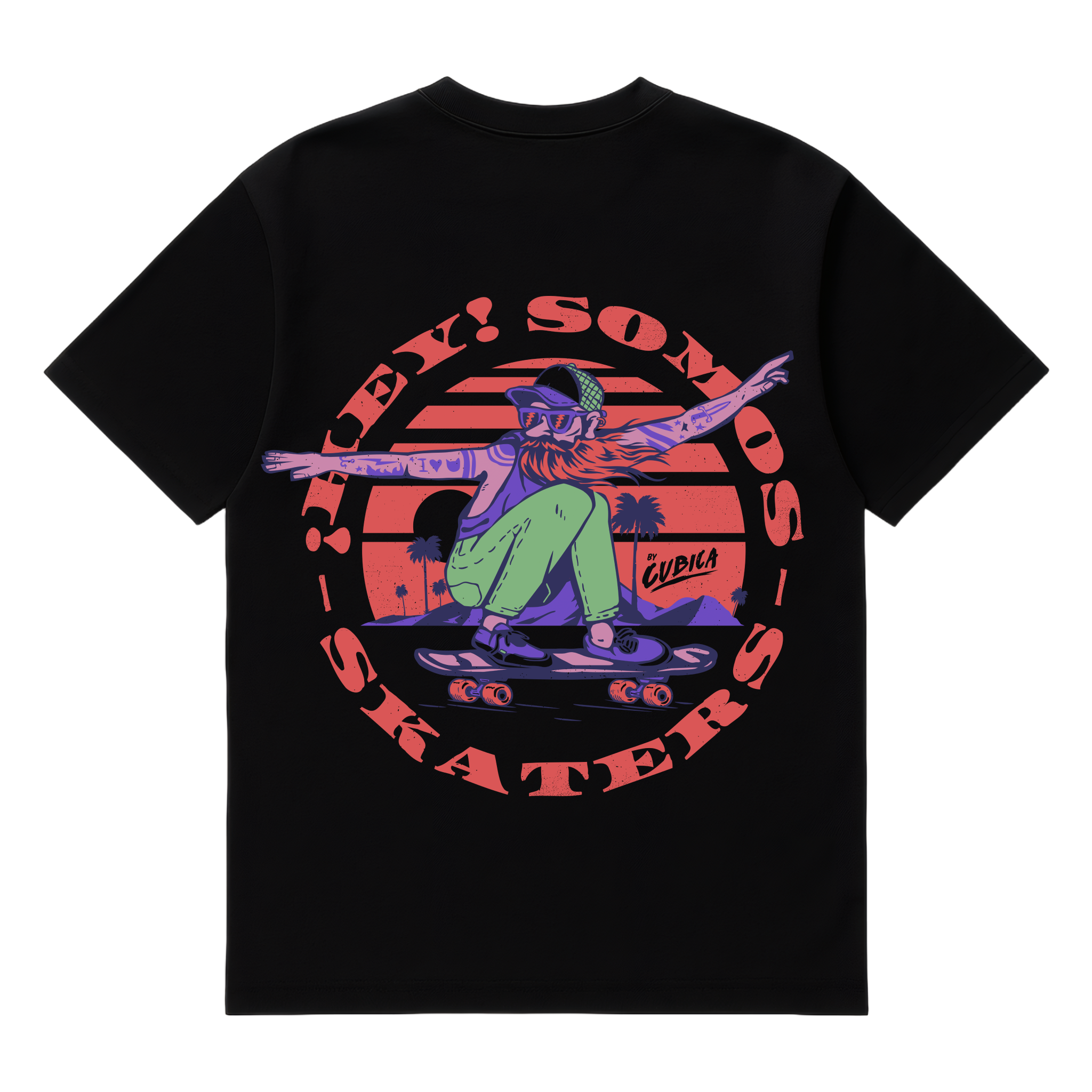 Camiseta Cubica ¡Hey, Somos Skaters!