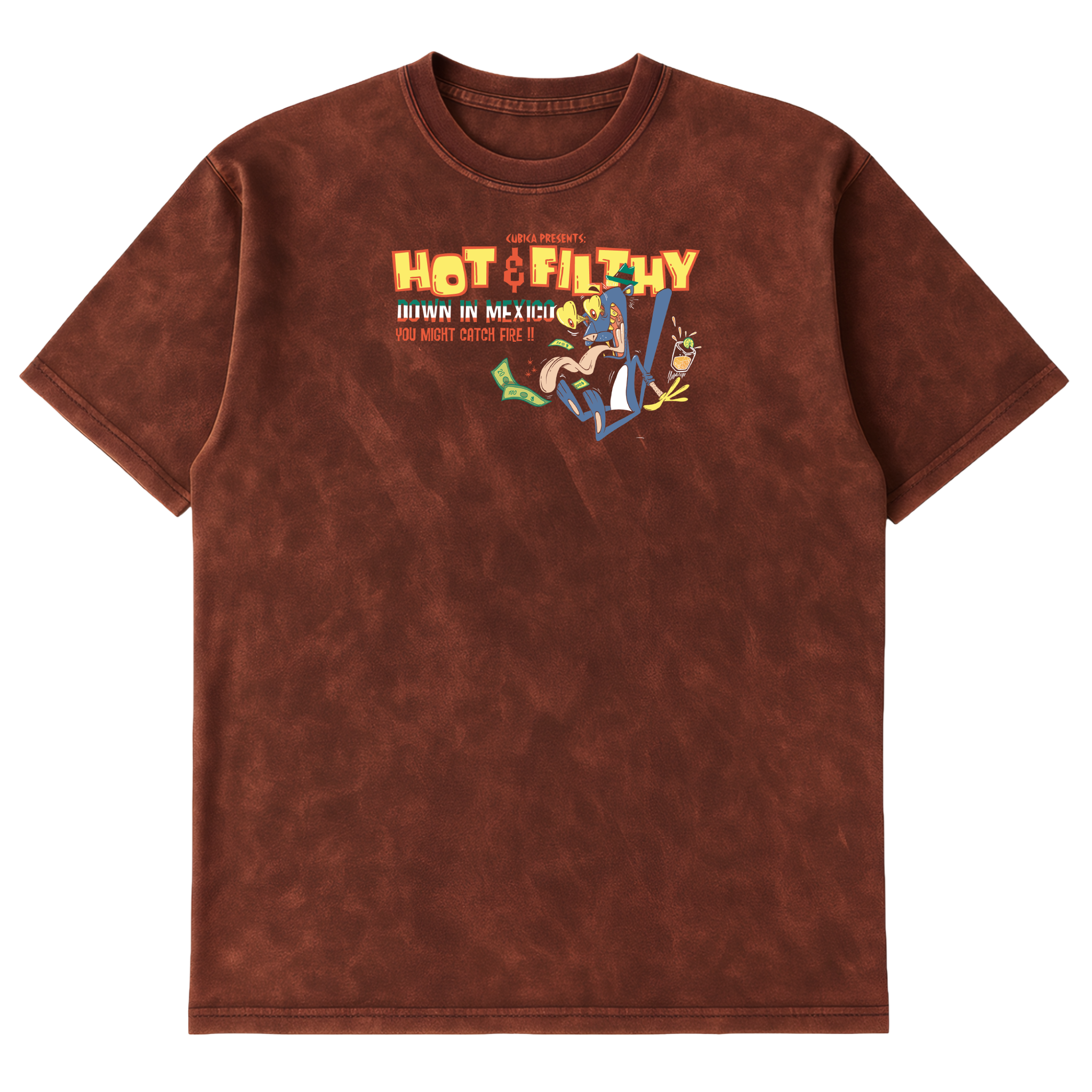 Camiseta Cubica Hot & Filthy (Down In Mexico)