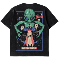 Camiseta Cubica Ataque Alien Washed espalda