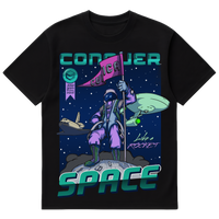 Camiseta Cubica Conquer Space 2050 frente