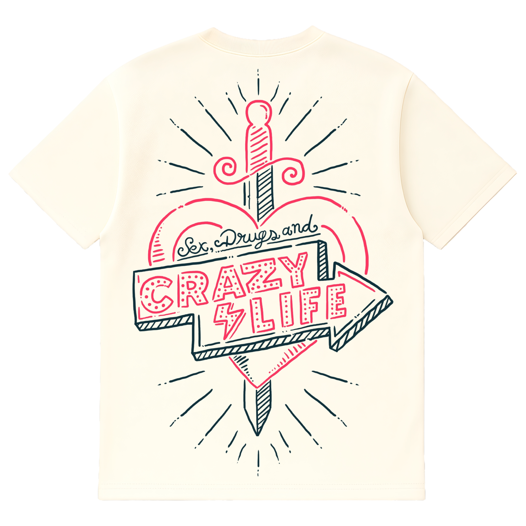 Camiseta Cubica Enjoy Crazy Life