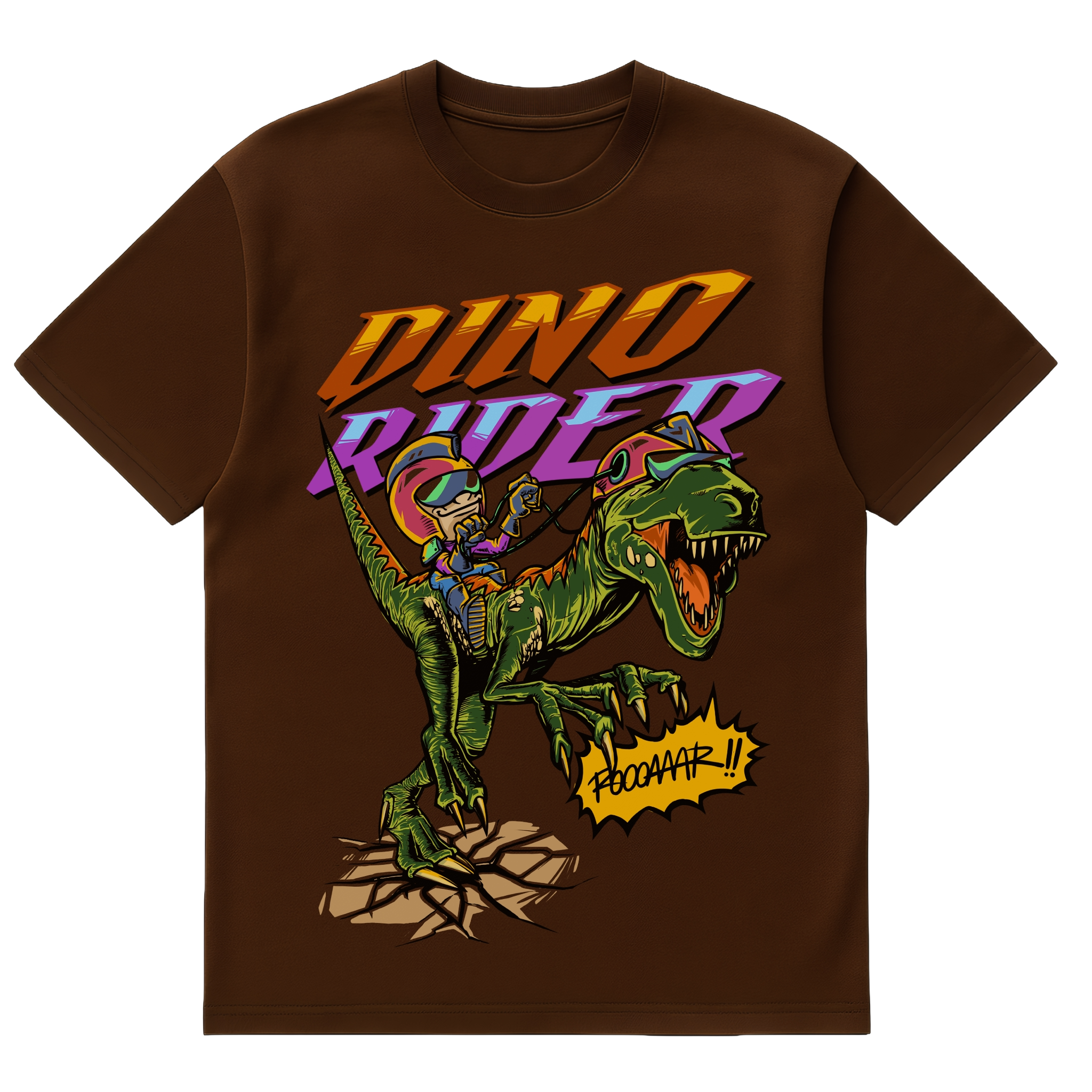 Camiseta Cubica Dino Rider (ROOOAARR!!!)