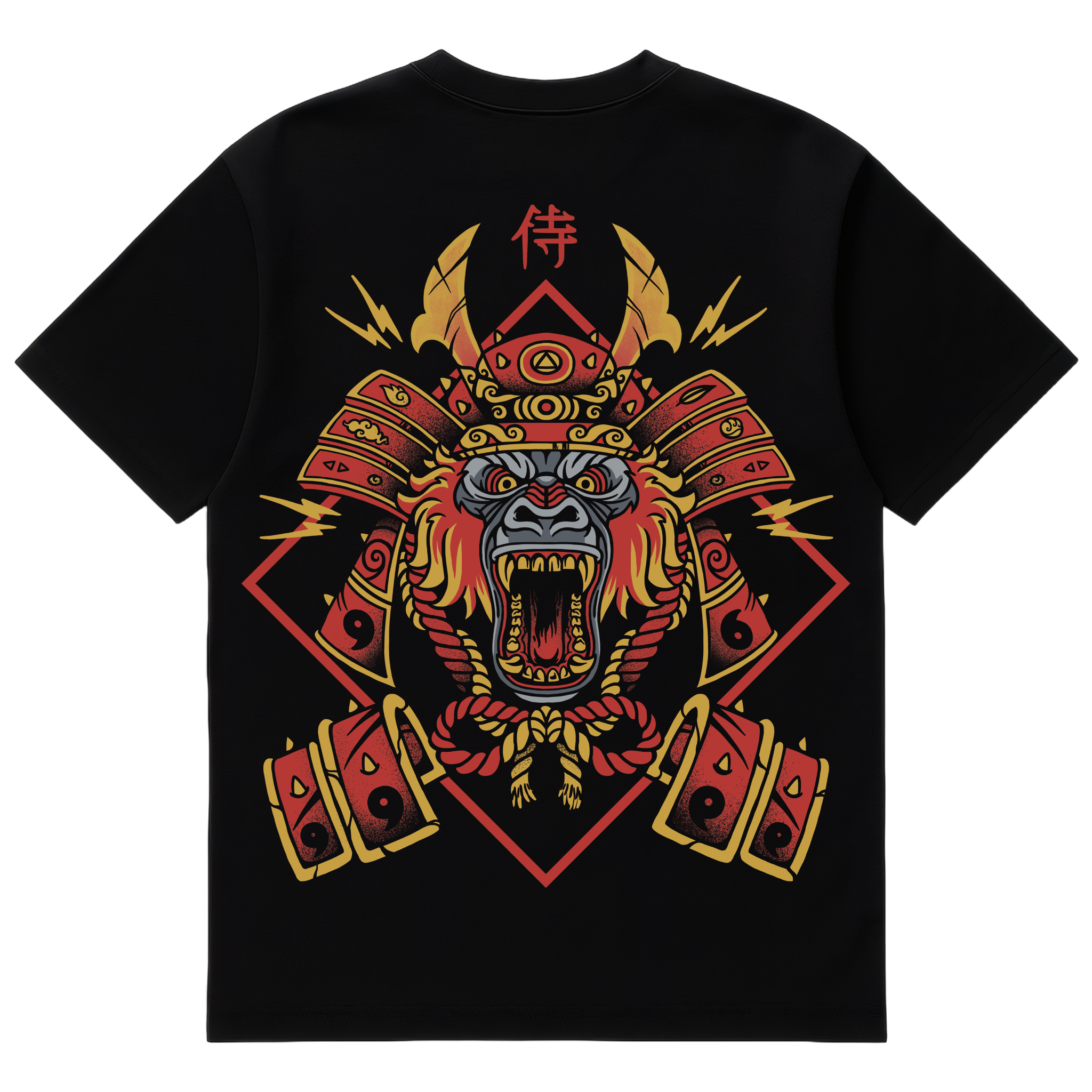 Camiseta Cubica Samurai Gorilla