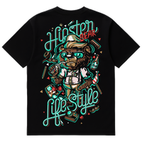 Camiseta Cubica Hipster Bear Tee (COLD) espalda