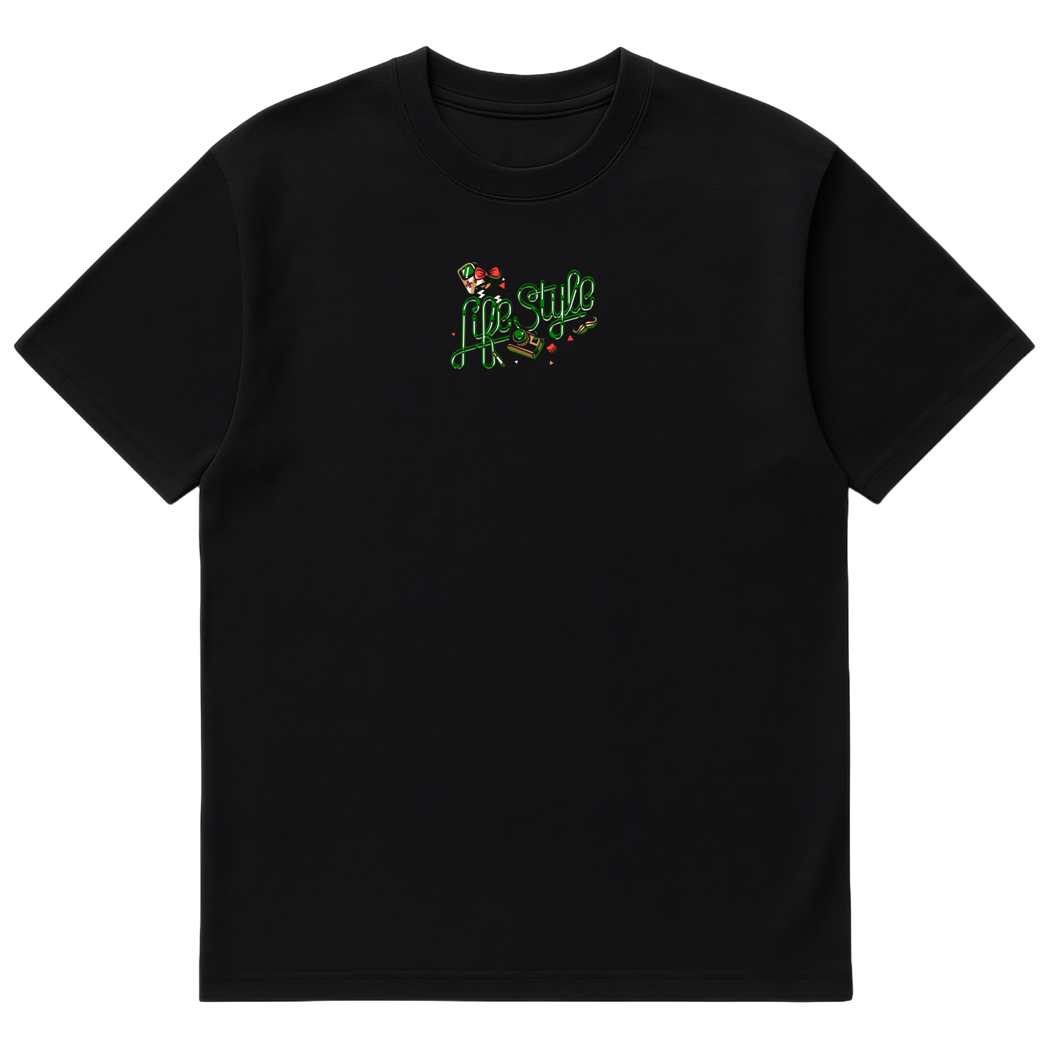 Camiseta Cubica Hipster Bear (GREEN)