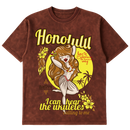 Camiseta Cubica Honolulu Hawaii frente
