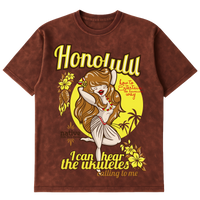 Camiseta Cubica Honolulu Hawaii frente