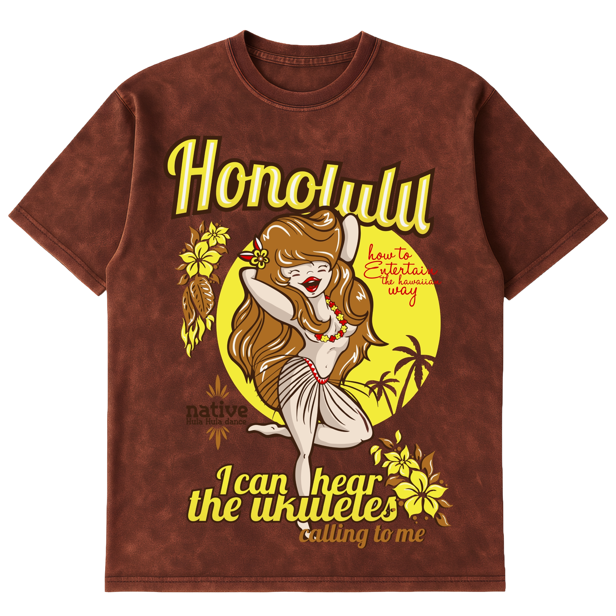 Camiseta Cubica Honolulu Hawaii
