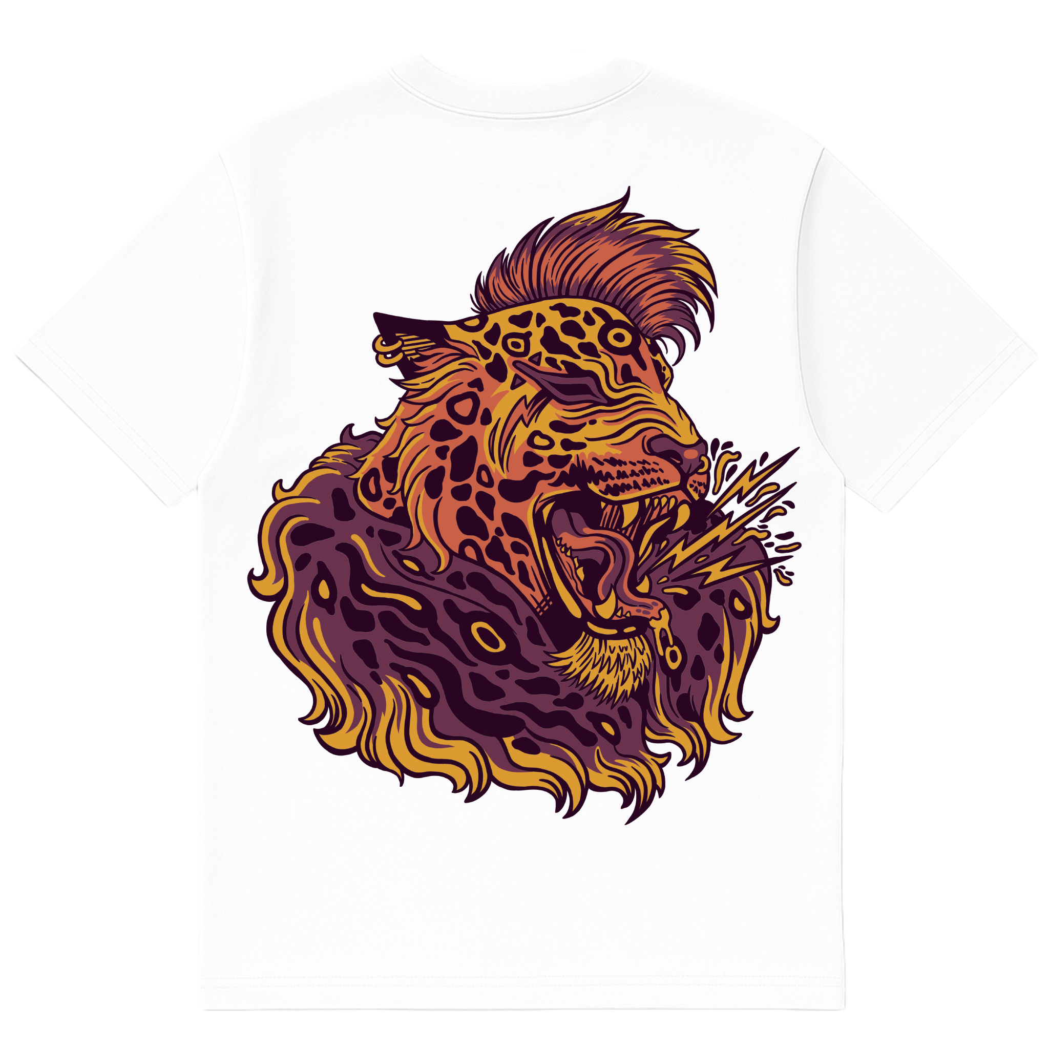 Camiseta Cubica Leopardo Astral