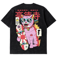 Camiseta Cubica Neon Cat (THE LIGHTS) espalda