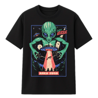 Camiseta Cubica Alien Cubica Ataque Regular (F)