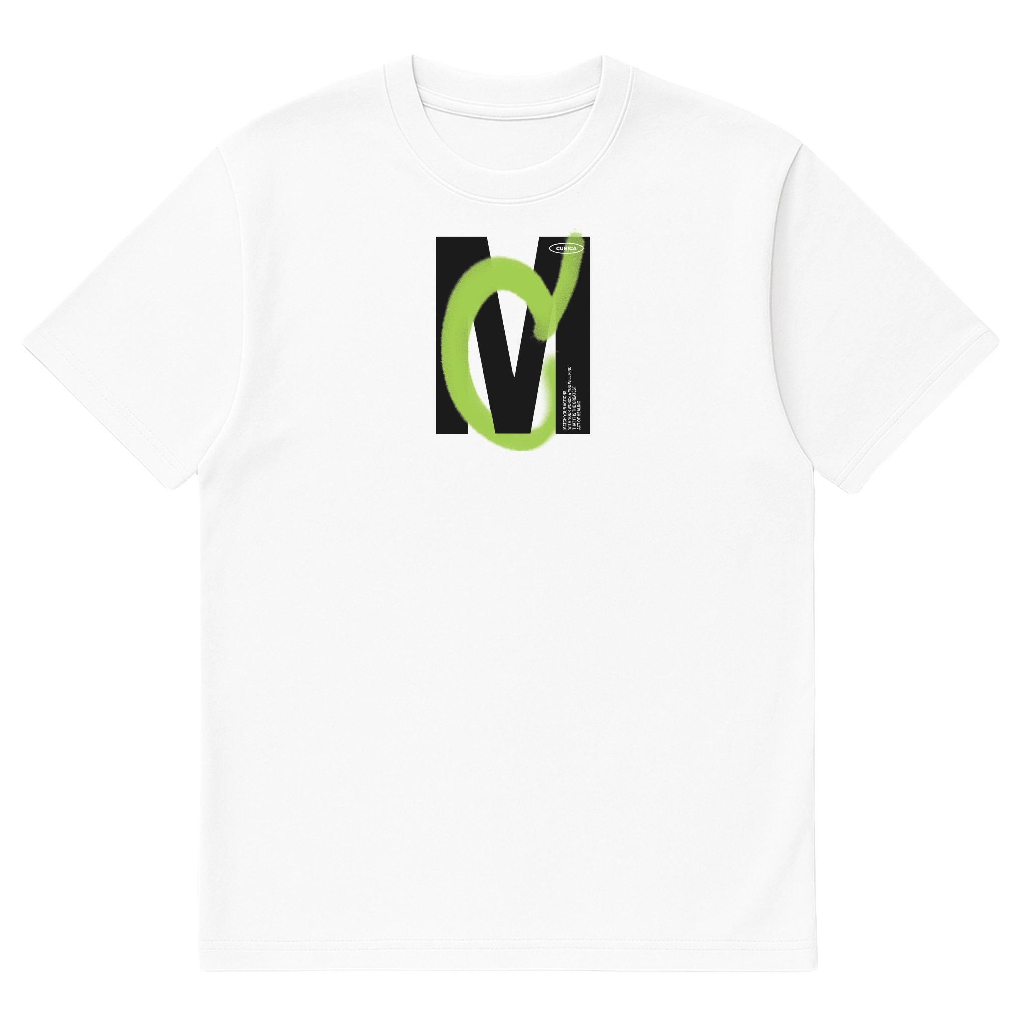 Camiseta Cubica Green Mind Thoughts