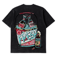 Camiseta Cubica Fresh Drink Washed espalda